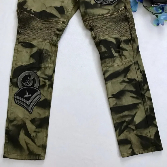 Smith & Graham NWT Tye Dye Skinny Jeans Men W36 L33 - Picture 3 of 11